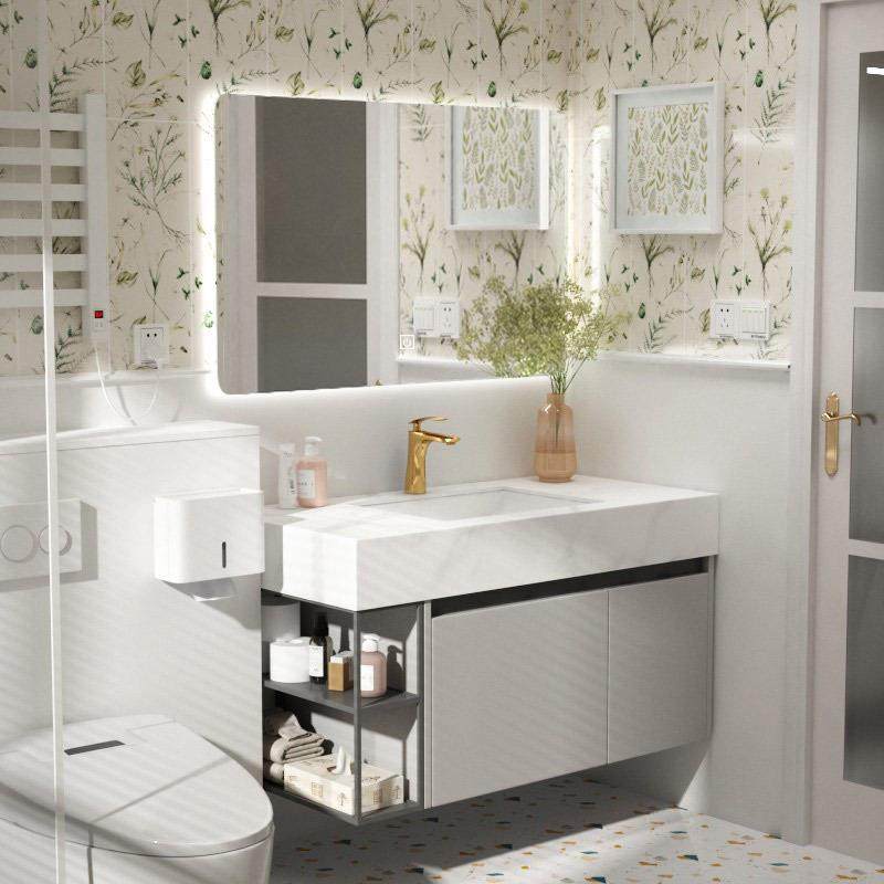 不锈钢浴室柜组合卫生间洗脸洗漱台厕所洗手池洁具简约岩板一体盆,特色手工艺,其他特色工艺品,淘宝优惠券,粉丝福利购,淘宝优惠卷