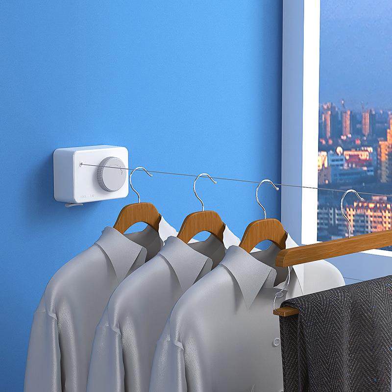 洁西特阳台可伸缩壁挂晾衣架可收紧晾衣绳钢丝绳室内塑料晾晒绳子,特色手工艺,其他特色工艺品,淘宝优惠券,粉丝福利购,淘宝优惠卷