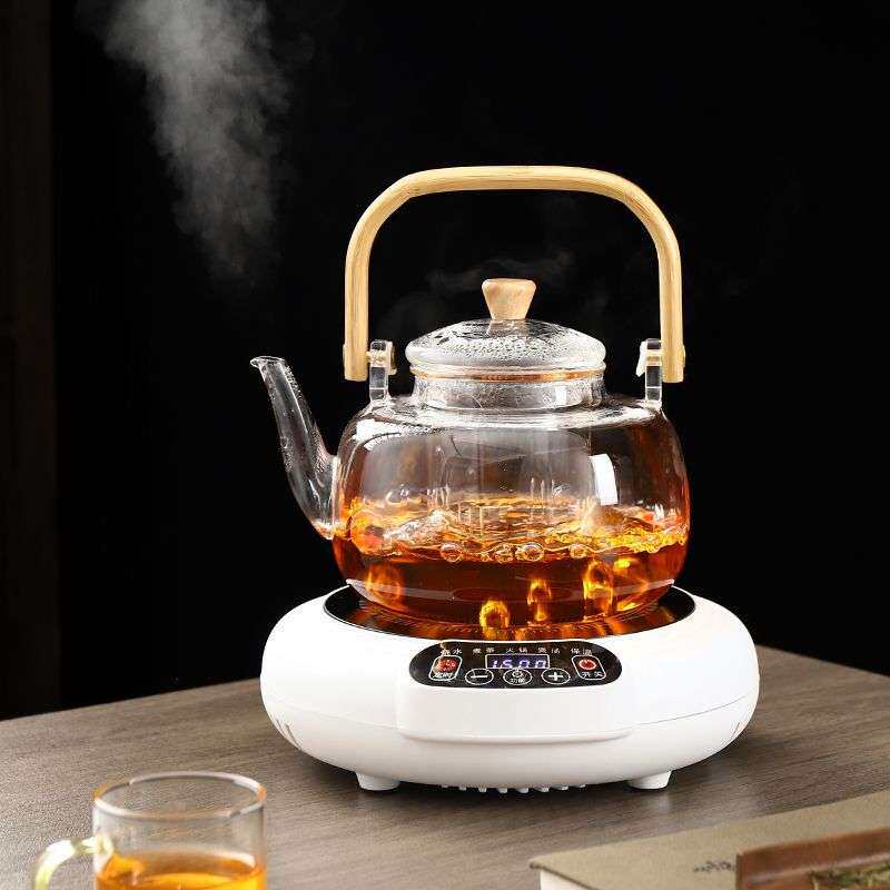新款1500瓦电陶炉玻璃煮茶茶炉耐高温砂锅蒸煮专用家用围炉小型