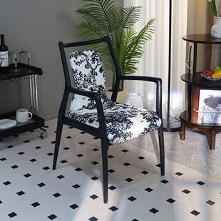 螳螂椅中古风实木餐椅设计师椅子现代艺术复古扶手单椅家用主人椅