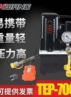 便携式电动液压泵TEP-700小型液压泵站超高压油压泵70Mpa