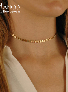 钛钢饰品批发不锈钢项链简约百搭