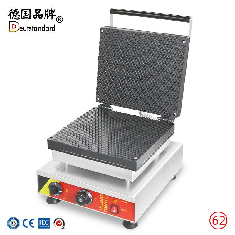 脆皮雪糕皮机商用冰淇淋电热方形蛋卷松饼皮成型机可换模板NP-62