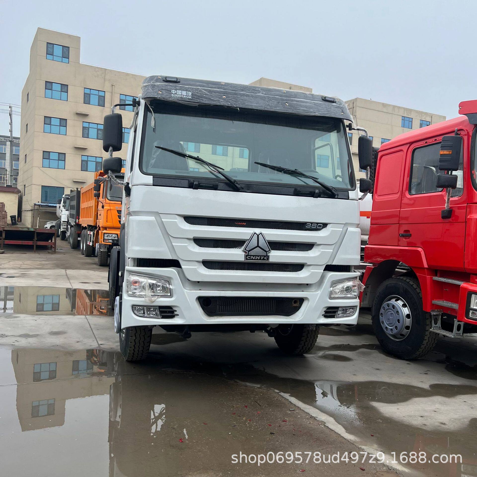 出售非洲朝鲜工程货车 大卡车HOWO渣土车重汽自卸翻斗车运输车
