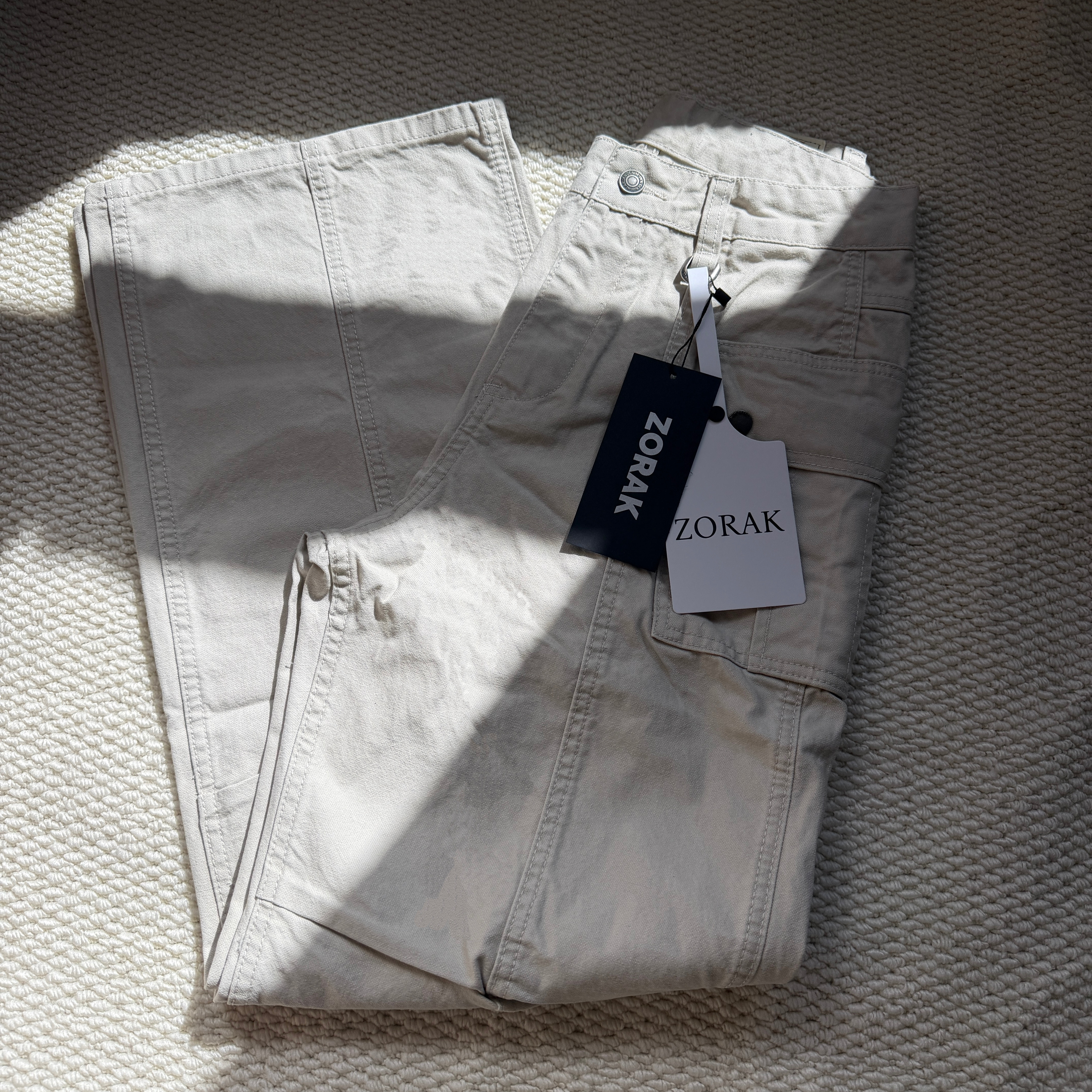 【通勤工装】ZORAK褶皱复古工装伐木裤cleanfit多口袋百搭男女