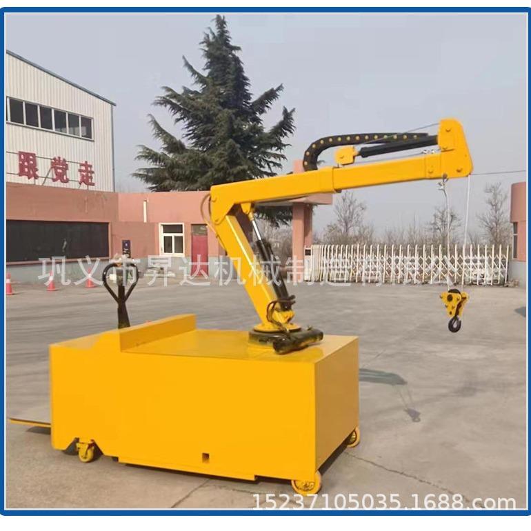 全液压伸缩抬高旋转小型吊机模具吊机60度旋转小吊移动折臂吊