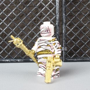 新款地铁人仔沙丘之主木乃伊权杖手办积木人仔玩具七级套动力机甲