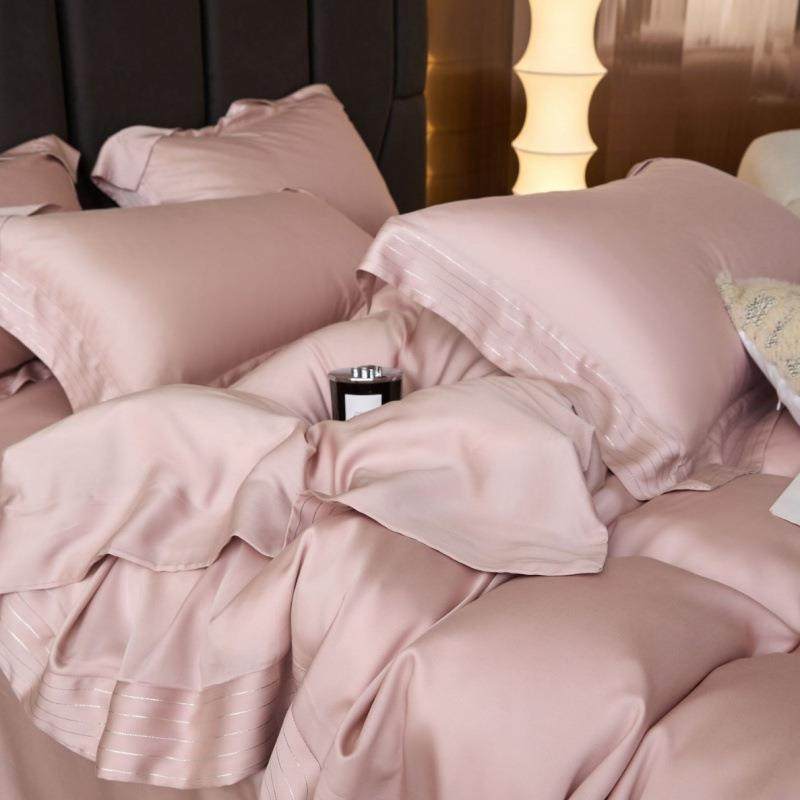 120支奥地利LF兰精天丝四件套春夏纯色莱赛尔丝滑凉感裸睡套件