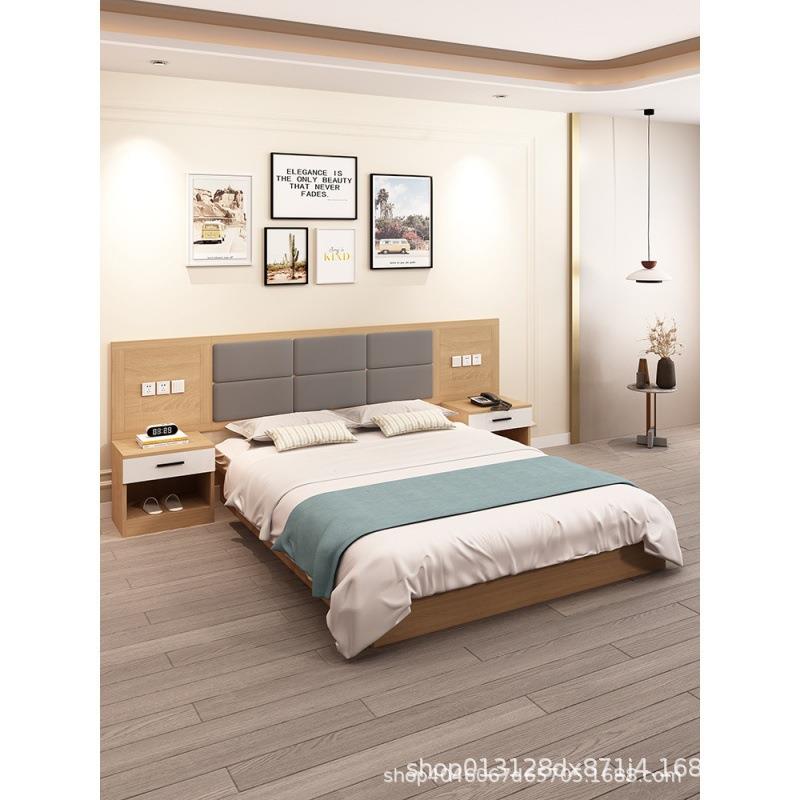 酒店家具标间全套床宾馆专用床标间双床民宿双人大床简约现代