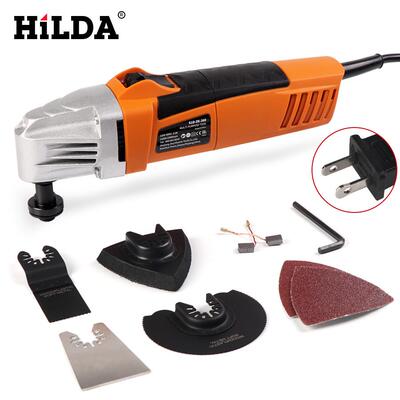 希尔达木工修整机110v电铲摆动铲多功能Oscillating Multi Saw