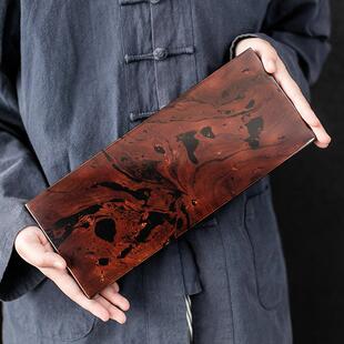 大岸堂 中式大漆泡茶盘家用客厅功夫干泡台茶室装饰干泡盘