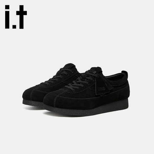 itizzue软底皮质袋鼠鞋百搭老钱