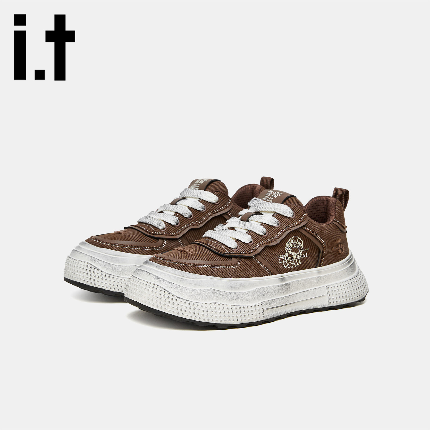 it izzue新款小白鞋男平底防滑时尚运动板鞋透气红棕单鞋帆布鞋v,流行男鞋,时尚休闲鞋,淘宝优惠券,粉丝福利购,淘宝优惠卷