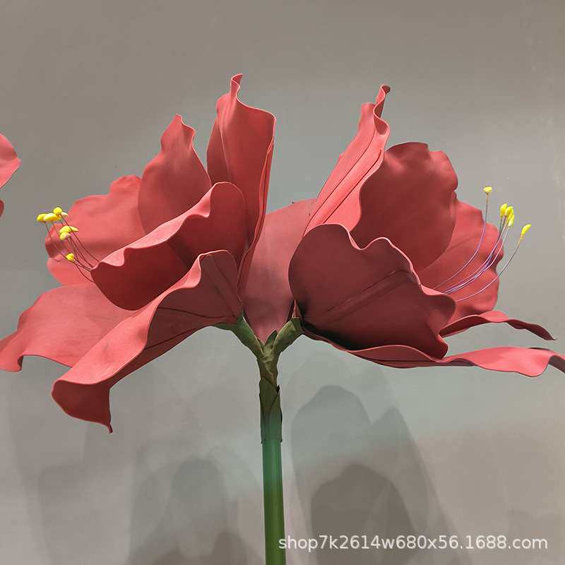 巨型仿真君子兰喜庆户外装饰商业舞台美陈摄影布景道具花艺仿真花