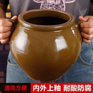 装猪油罐老式土陶带盖家用陶瓷缸耐高温油缸坛子大容量腌菜缸酱缸