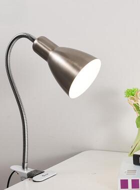 经典老款可换灯泡式学生书桌卧室床头护眼插电式台灯金属夹灯