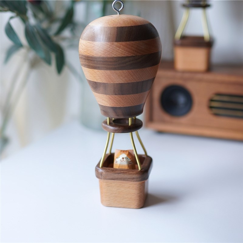 Joe的小作坊/ 热n气球摆件 可以挂起来的实木气球摆件 创意 礼物