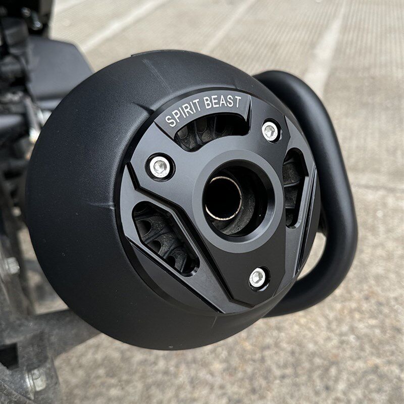 升仕150D/M改装排气管尾罩装饰罩350D 310M消声器W尾罩排气装饰板