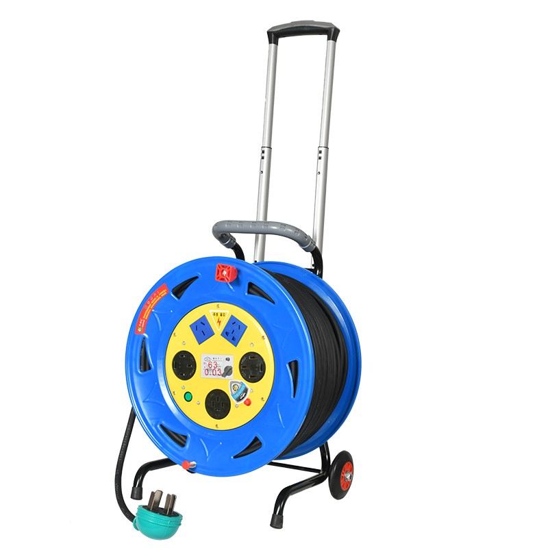 380Vb移动电缆拖线盘接线盘三相四线线盘绕线卷线轴20/30/50米线