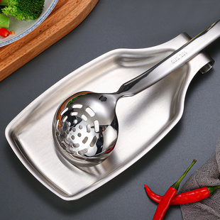 304不锈钢搁盘厨房汤勺架托锅铲托盘放饭勺收纳自助餐勺子置物盘