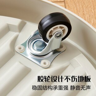 移动花盆托盘袋带滑轮花盆底座加厚塑料花盆托盘万向轮隐形轮子