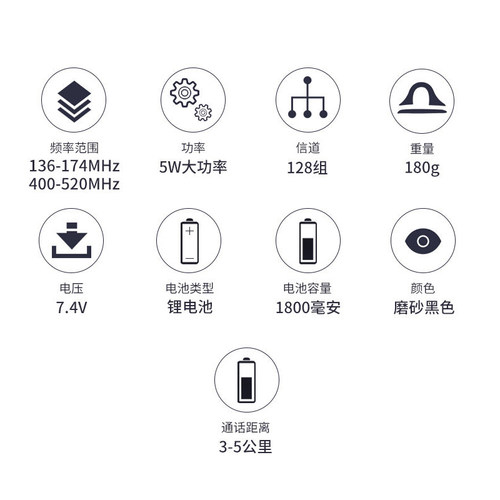 宝峰对讲手持机UV-5R 宝丰小型大功率户外双频无线调频通话器宝锋