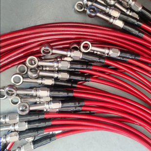 摩托电动车刹车制动油管定做刹车钢喉不锈钢活头高性能钢喉管改装