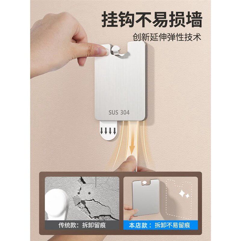 强力挂画神挂器纱免孔打婚照专用挂钉相框挂墙上固定画框钩无痕钉