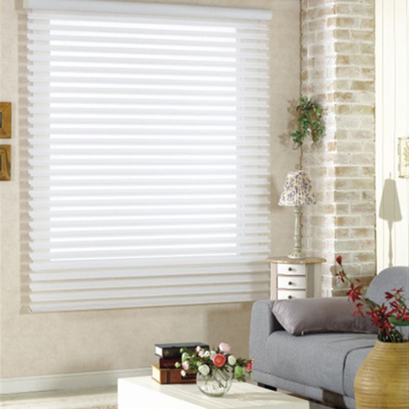 电动香格里拉帘柔纱帘百s叶卷帘窗帘遮光卧室客厅浴室洗手间防水