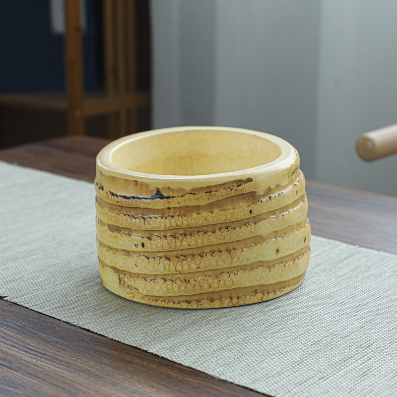 竹根圆茶洗水果盘创意茶杯盆果盘果盆家用客厅茶几干果网红沙拉碗,特色手工艺,竹编/竹雕,淘宝优惠券,粉丝福利购,淘宝优惠卷