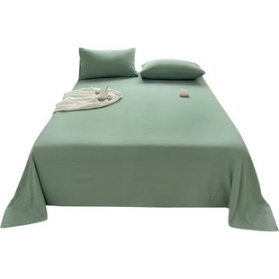 水洗棉床单单件0.9米1.5m单人学生宿舍磨毛现代简约被单双人1.8床