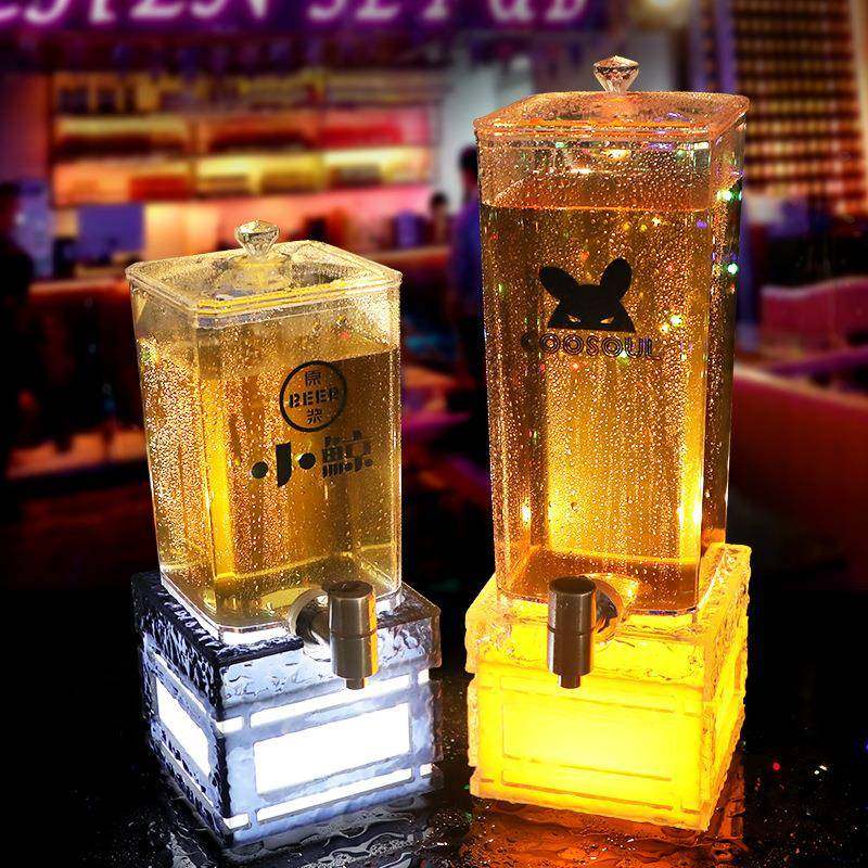 现货LED发光酒炮3升酒吧KTV创意可乐果汁桶带龙头网红扎啤桶商用,鲜花速递/花卉仿真/绿植园艺,割草机/草坪机,淘宝优惠券,粉丝福利购,淘宝优惠卷