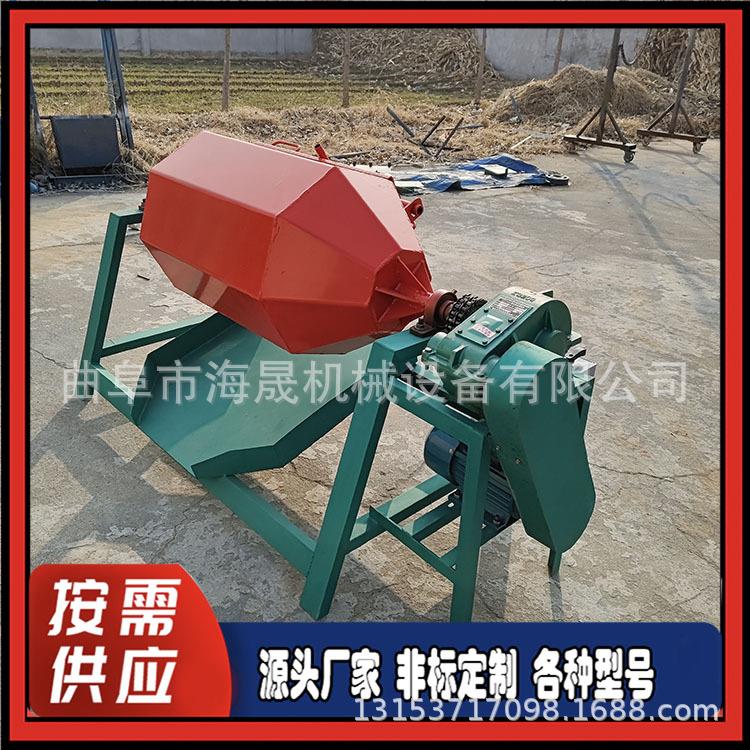 海晟六角抛光除锈机 火烧铁石头研磨机 石英去棱角滚筒抛光机