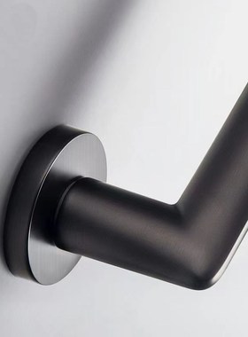 太空氧化铝灰色室内卧室r静音门锁房间磁吸分体式门锁把手家用通