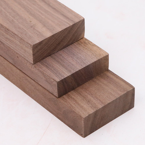 黑胡桃实木料板材木方条子t原木diy雕刻料吧台桌面隔板楼梯踏步