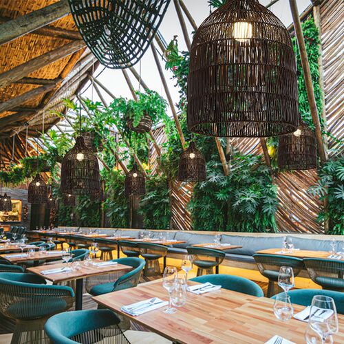 户外吊灯防水庭院灯东南亚仿真藤编凉亭走廊室外花园树上装饰灯具