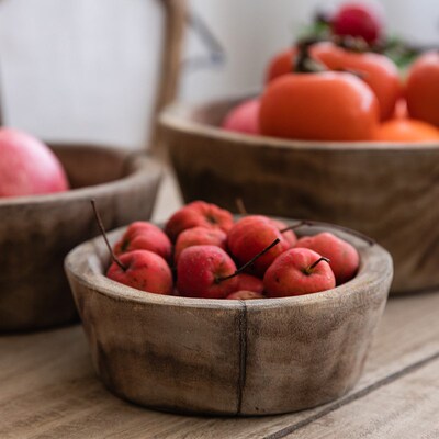 木质水果盘家用客厅零食摆放干果盘复古中式高级感盘子装糖果托盘