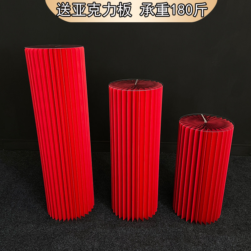 婚庆折纸圆柱蛋糕台加密加厚罗马柱路引甜品台布置摆件橱窗装饰,节庆用品/礼品,路引,淘宝优惠券,粉丝福利购,淘宝优惠卷