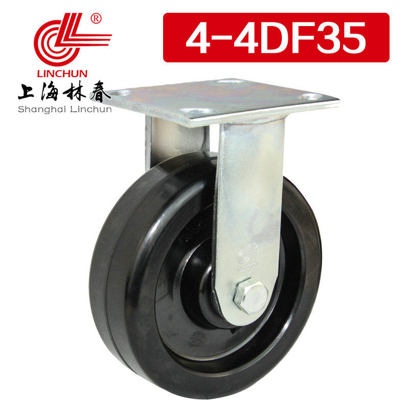 高春4系列4寸重载酚定耐林温醛向轮承载260公斤固定脚轮4-4DF35
