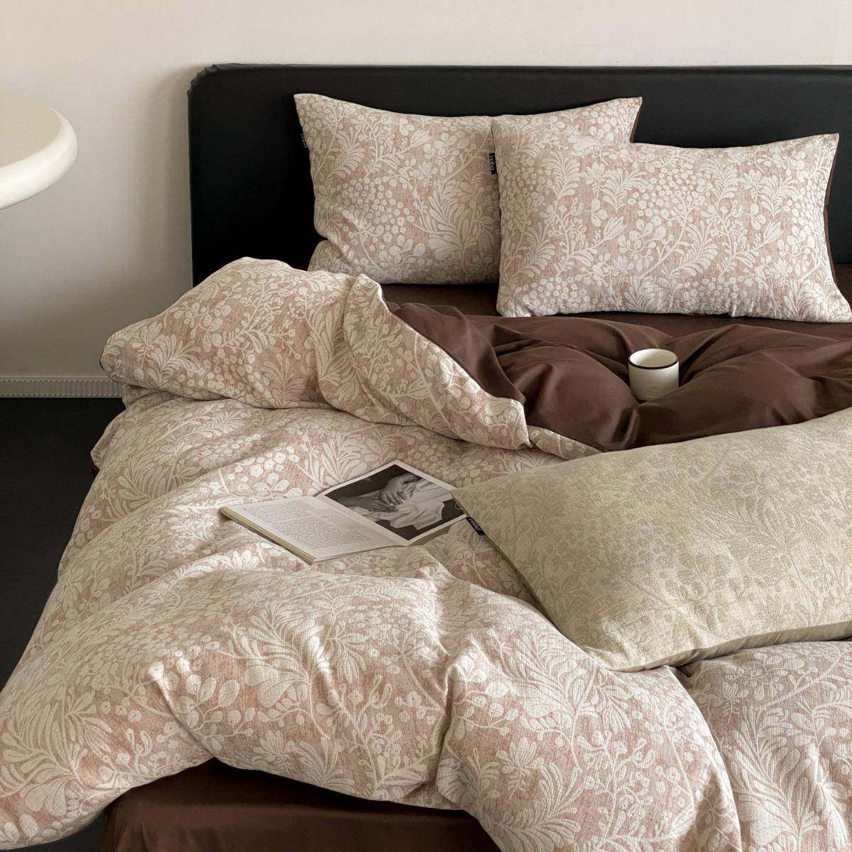 复古田园全棉色织提花贡缎亲肤四件套水洗棉柔软被套四季床上用品,3C数码配件,其它配件,淘宝优惠券,粉丝福利购,淘宝优惠卷