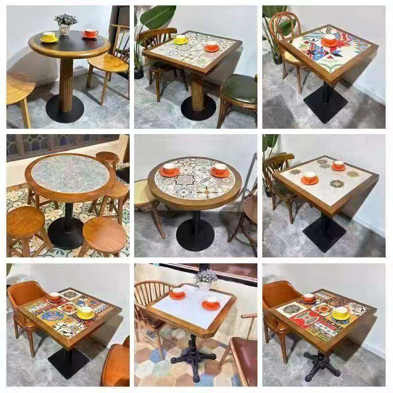 复古咖啡厅实木桌椅组合西餐厅清吧甜品店烘培蛋糕奶茶店实木桌椅,3C数码配件,其它配件,淘宝优惠券,粉丝福利购,淘宝优惠卷