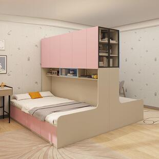 互不干扰姐弟床儿童榻榻米组合床1米5床小户型一房变两房床省空间