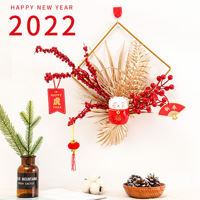 乔迁花环门挂饰装饰品入户门上挂件进宅搬家新居仪式乔迁布置用品