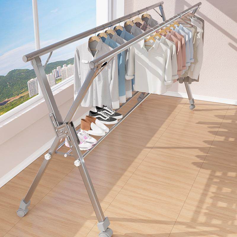 晾衣服三角支架室内家用阳台室外凉衣杆卧室伸缩不锈钢晒被子,金属材料及制品,金属加工件/五金加工件,淘宝优惠券,粉丝福利购,淘宝优惠卷
