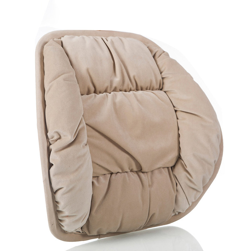 冬季毛绒腰靠护腰靠垫办公室久坐加厚保暖椅子靠背垫汽车腰垫腰枕