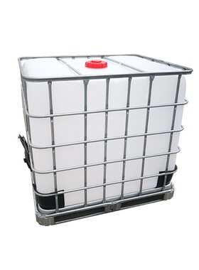 一吨柴油桶1000升塑料吨桶IBBC集装桶耐酸碱化工储水箱带铁架