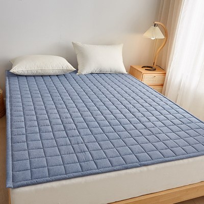 全棉棉花床垫褥子家用薄款床褥软垫单人宿舍可水洗垫被保护垫铺床
