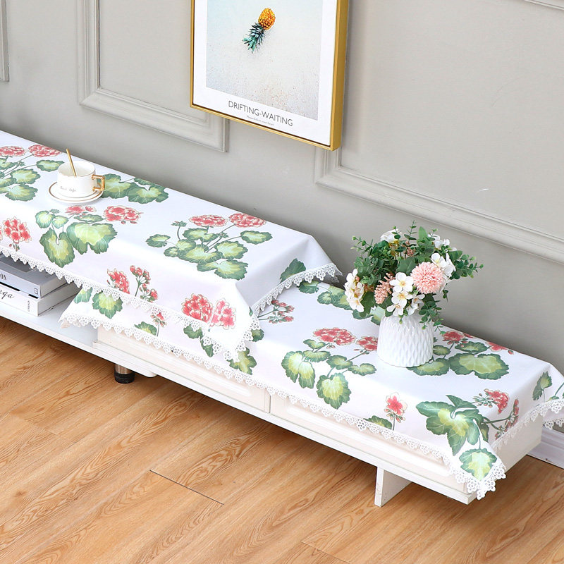 田园中式电视柜桌布盖布防水防油布艺长方形客厅长条简约防尘盖巾,居家布艺,桌布,淘宝优惠券,粉丝福利购,淘宝优惠卷