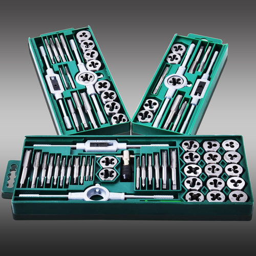 得威斯12c件20件40件套丝锥板牙套装工具手用丝攻扳手扳牙绞手公