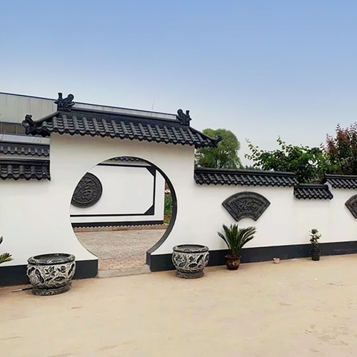 110*50cm特厚足3毫米全新料仿古轻质一体屋檐中式塑料装饰树脂瓦